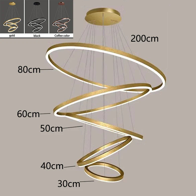 Afralia™ Nordic Stair Chandelier Living Room Pendant Lights Ceiling Light Indoor Lighting