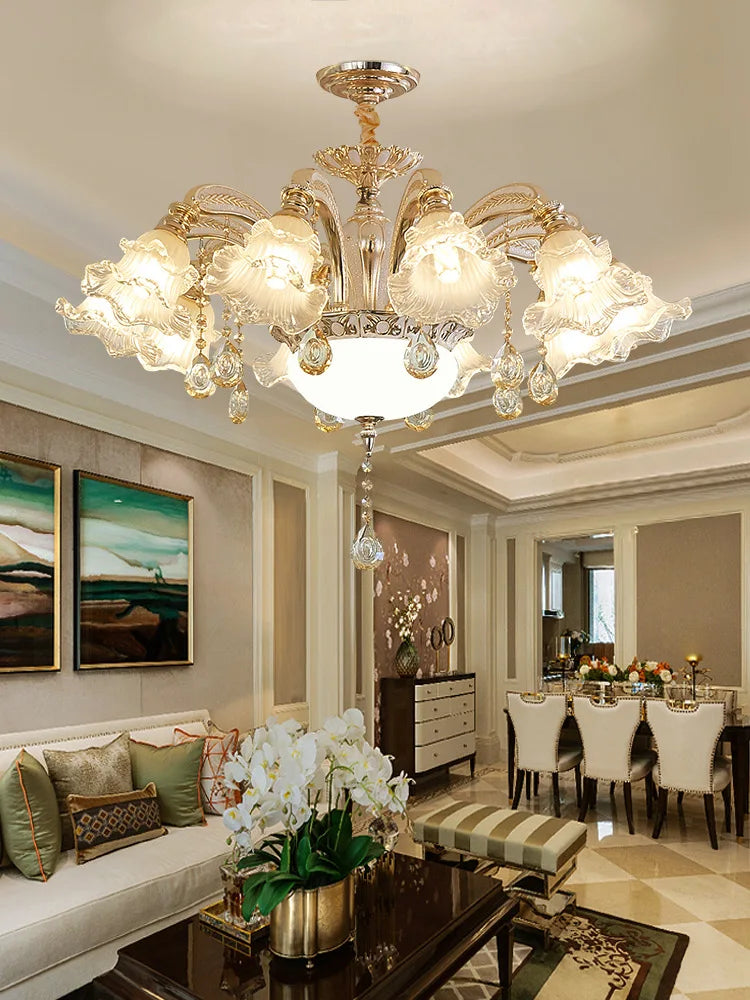 Afralia™ Crystal Ceiling Chandelier: Nordic Modern Luxury for Living Room, Hotel, Lobby.