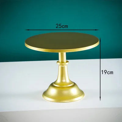 Afralia™ Wrought Iron Cake Stand Wedding Birthday Dessert Tray Afternoon Tea Display