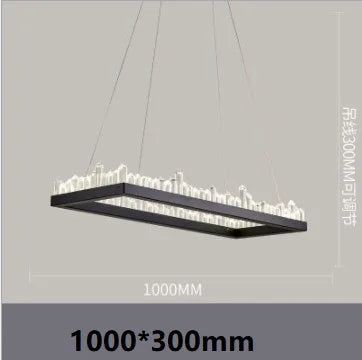 Afralia™ Crystal LED Pendant Lights: Modern Gold Black Industrial Lamp for Stylish Illumination