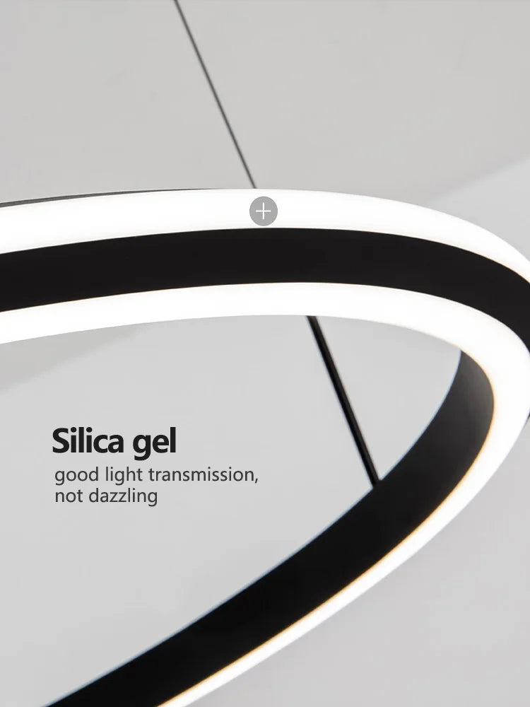 Afralia™ Modern Luxury Ring Chandelier for Living Room, Bedroom, and Restaurant