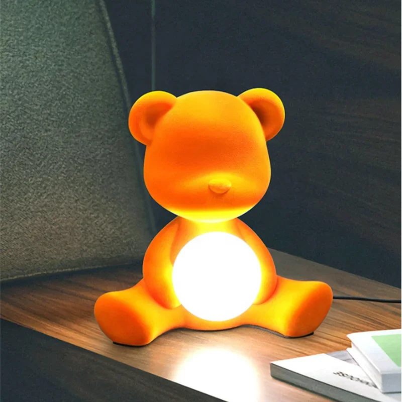 Afralia™ Teddy Bear Kids Desk Lamp