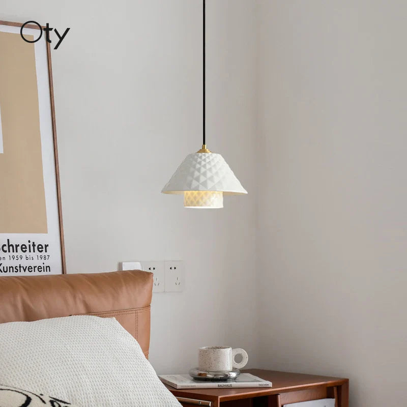 Afralia™ Copper Ceramic Pendant Lights for Home Decoration