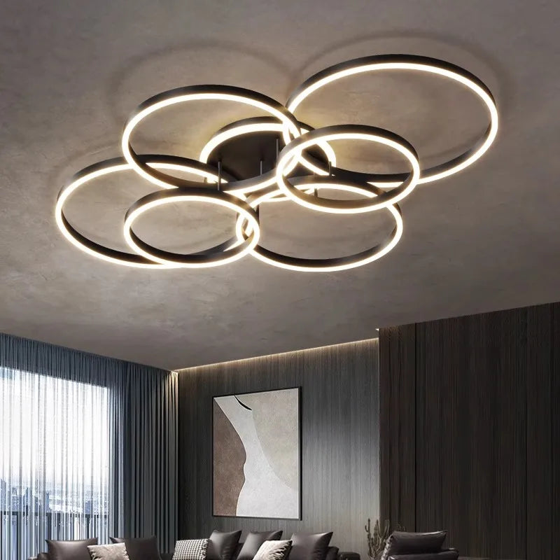 Afralia™ Nordic LED Ceiling Lights Modern Indoor Lighting for Living Room