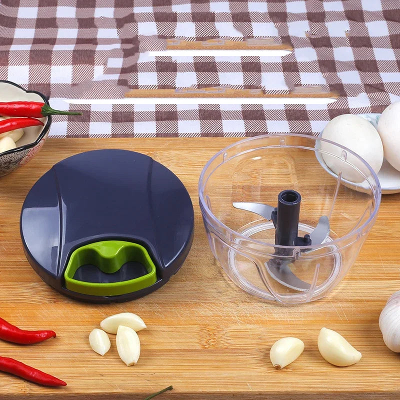 Afralia™ 400ml Mini Food Shredder with 3 Blades - Curves-Practical