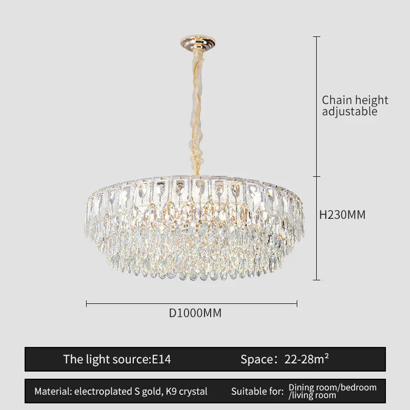 Afralia™ Crystal Chandelier: Modern Luxury Lighting for Home, Hotel, Restaurant