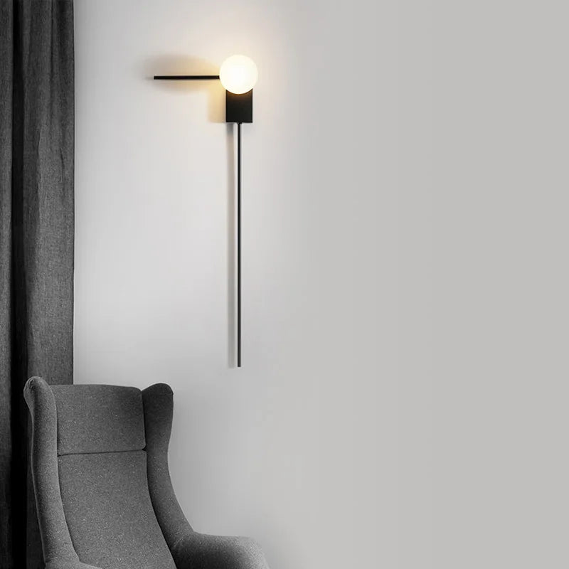 Afralia™ Glass Ball Wall Lights for Modern Home Decor and Artistic Lighting