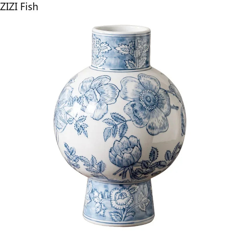 Afralia™ Yellow Porcelain Vase: Creative Classical Flower Pot for Aesthetic Table Decoration