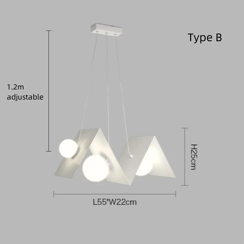 Afralia™ Minimalist Nordic Chandelier LED Hanging Lamp for Home Decoration
