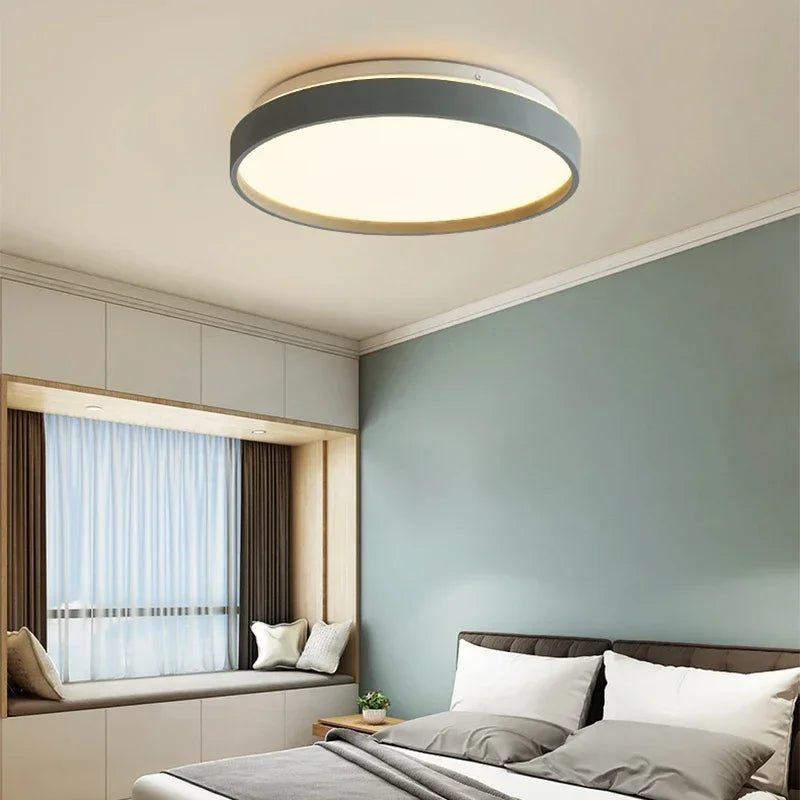 Afralia™ Modern LED Round Ceiling Lamp for Living Room, Dining Room, and Bedroom