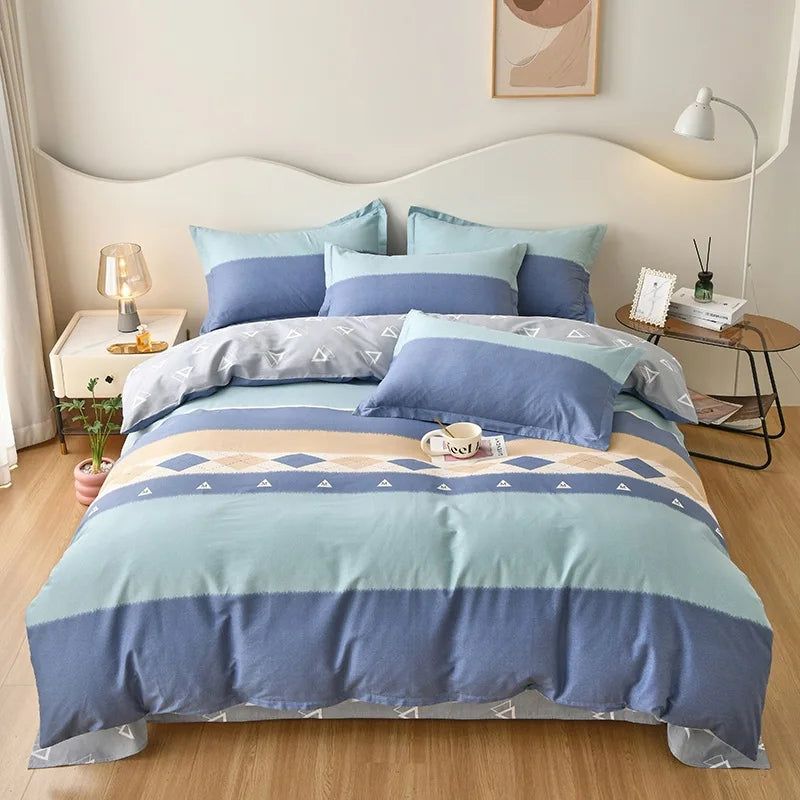 Afralia™ Cotton Printed Bedding Set for Sweet Cozy Sleep