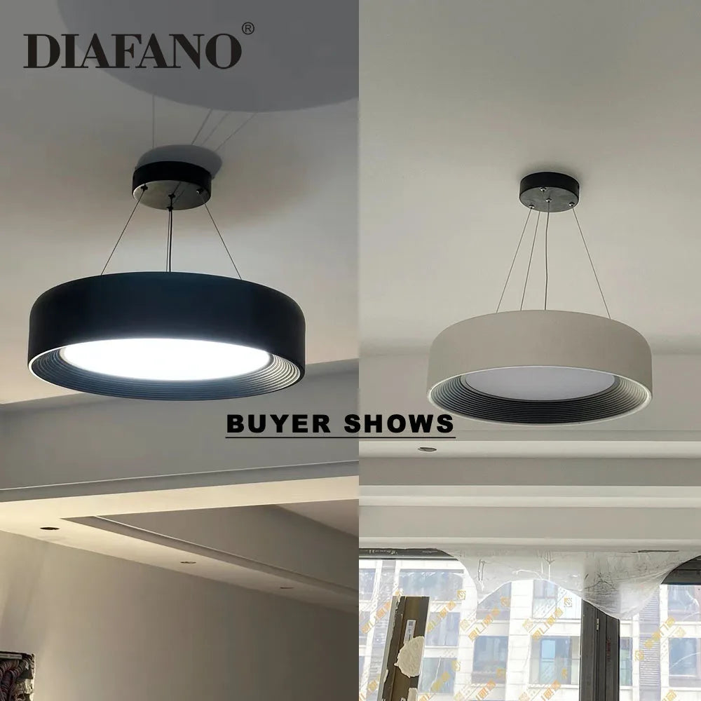 Afralia™ Round Ring LED Chandelier for Modern Minimalist Home Decor