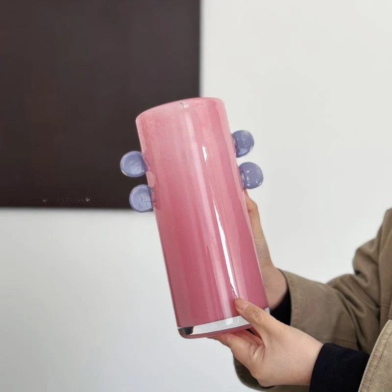 Afralia™ Geometric Glass Vase Color Patches Hydroponics Terrarium Home Decoration