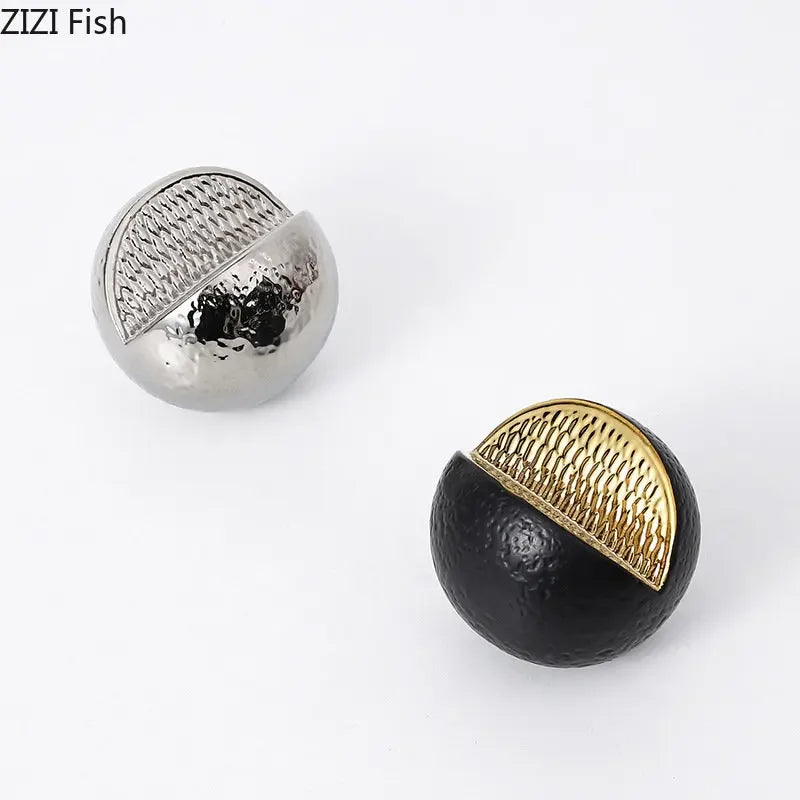 Afralia™ Ceramic Pear/Apple Sculpture | Modern Home Decor Ornaments