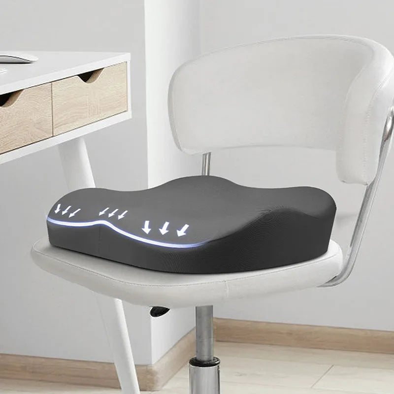 Afralia™ Memory Foam Chair Cushion: Waist Protection, Anti Hemorrhoid, Cozy Seat Pad.