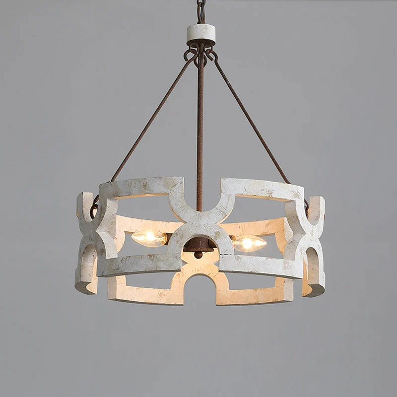 Afralia™ Rustic Wood Chandelier Pendant Light for Home, Restaurant, and Shop