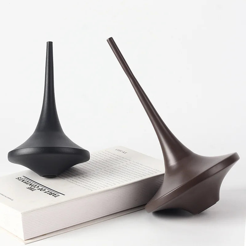 Afralia™ Metal Geometric Spinning Top Decor | Home Decoration Crafts