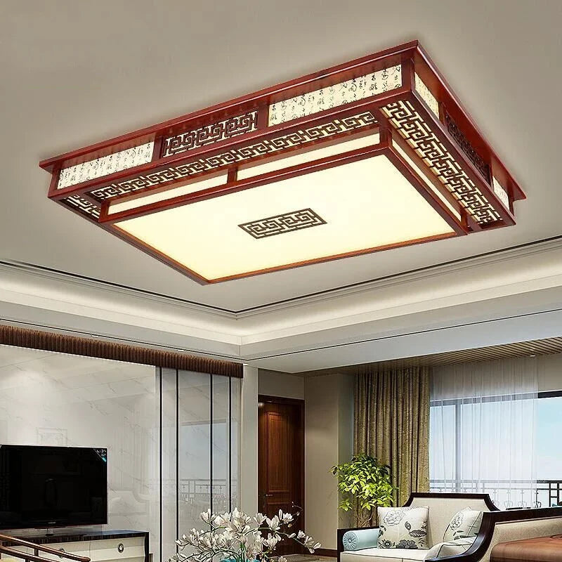 Afralia™ Wooden Ceiling Lights for Modern Living Room, Bedroom, Kitchen, Balcony Lighting