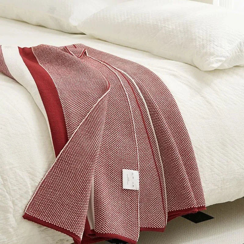 Afralia™ Cozy Striped Knit Blanket for All Seasons