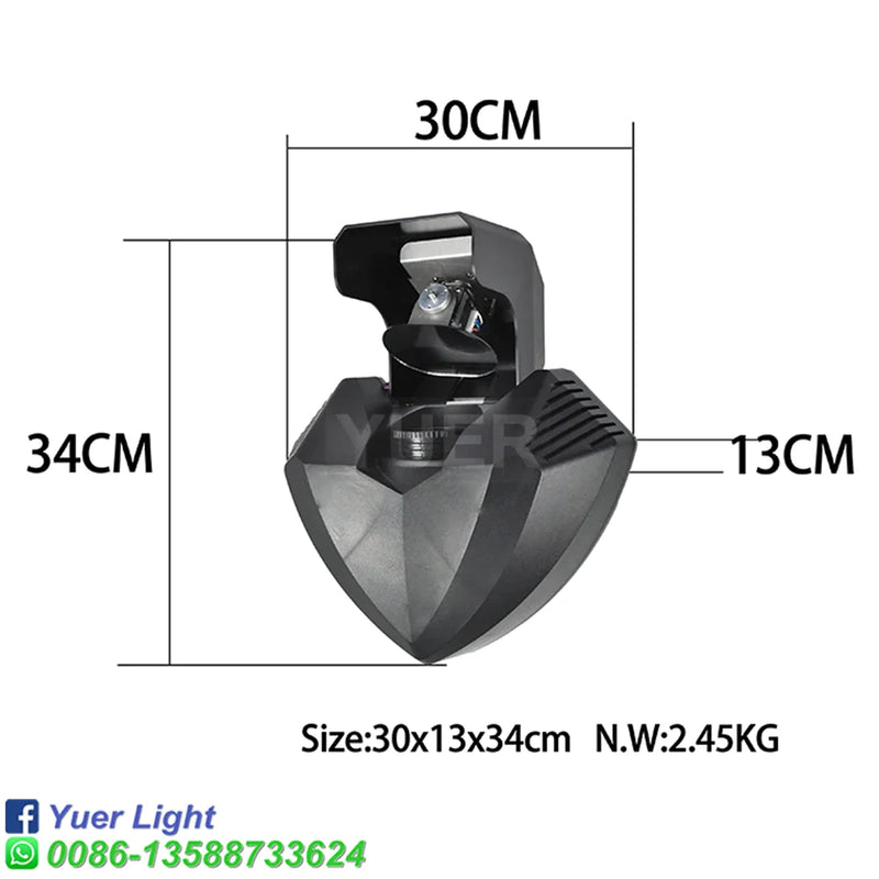 Afralia™ Disco Gobo Wizard Beam 100W Lens Rotating Stage Lighting with Music Control