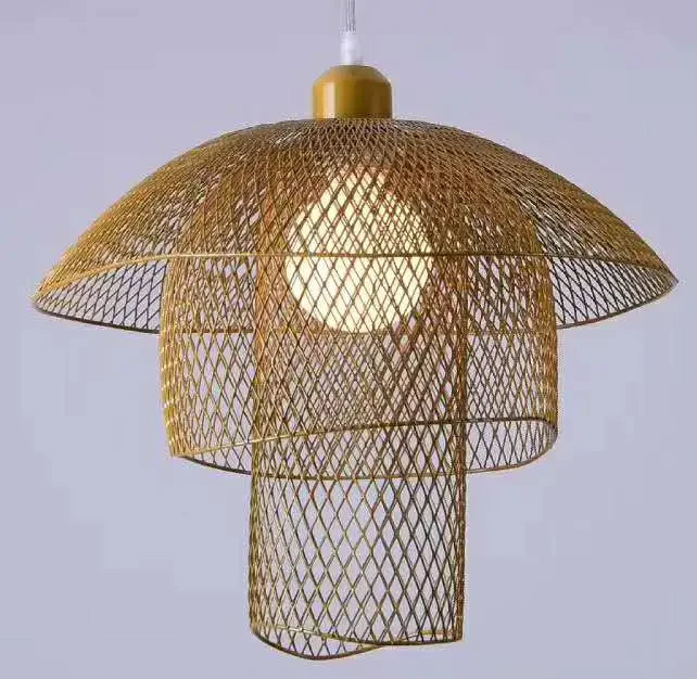 Afralia™ Mesh Metal LED Pendant Chandelier for Home Decor