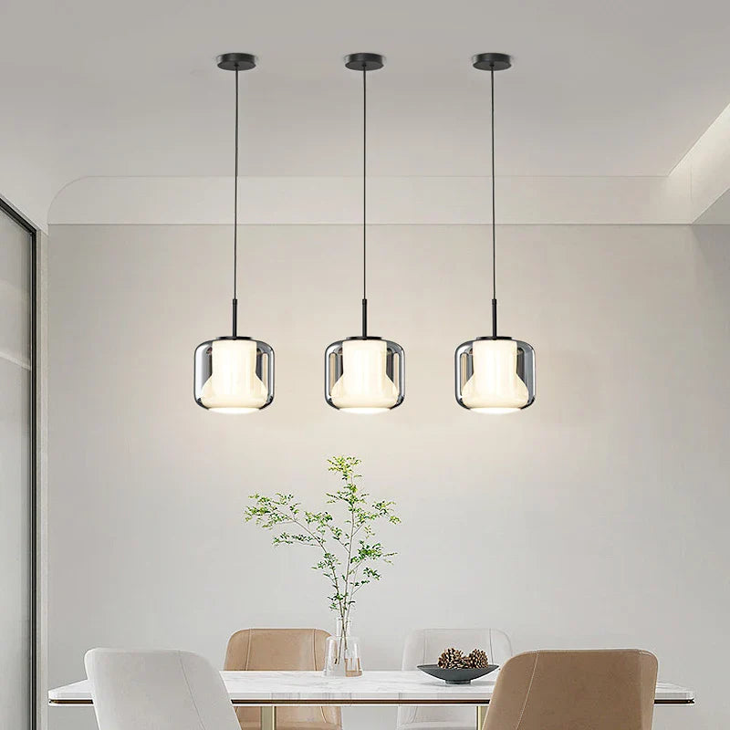 Afralia™ Nordic Glass Pendant Lights for Modern Living Room and Bedroom Lighting
