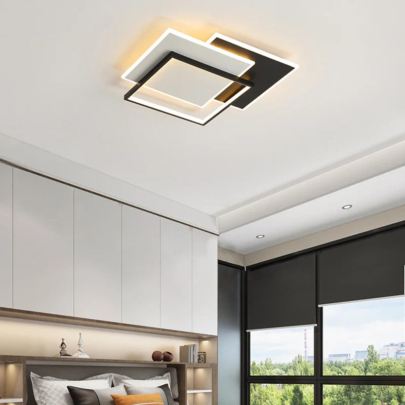 Afralia™ Modern LED Chandelier for Living Room, Bedroom, Dining Room - Dimmable Indoor Lighting Fixtures