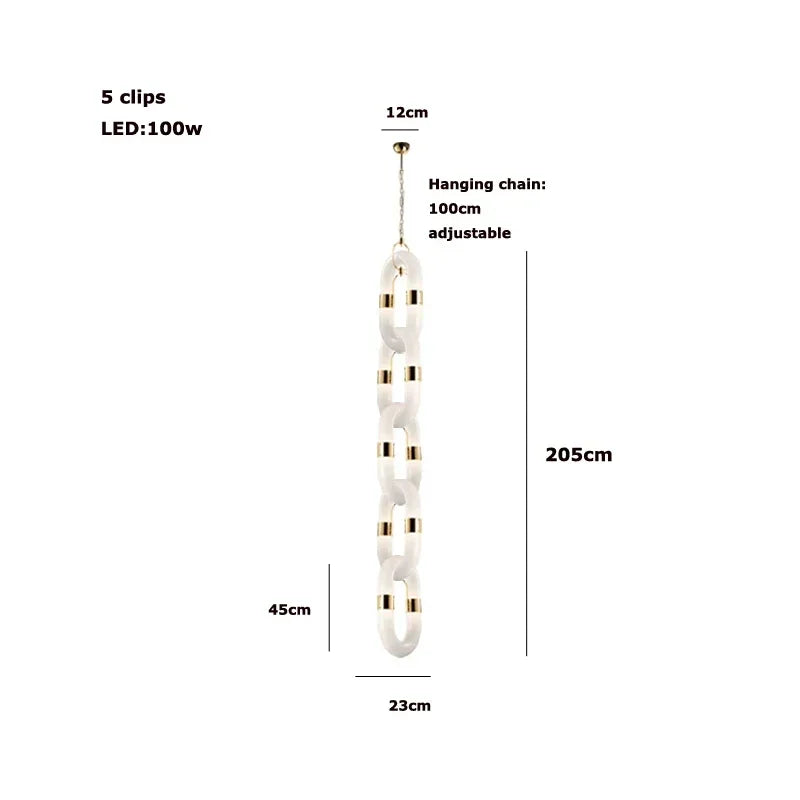 Afralia™ Crystal Gold Chain Chandelier Ceiling Lamp for Home Décor