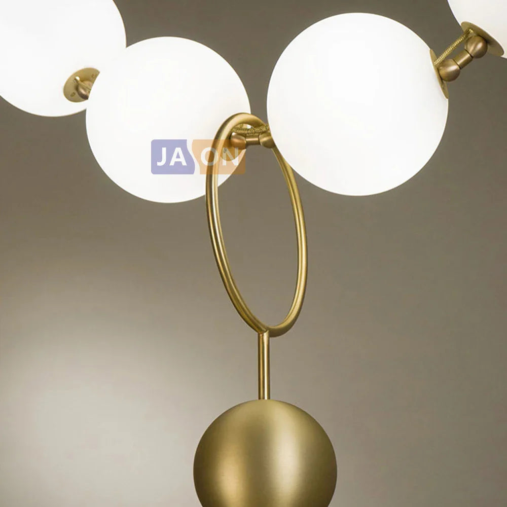 Afralia™ Brass Artistic Necklace Chandelier Lighting for Living Room