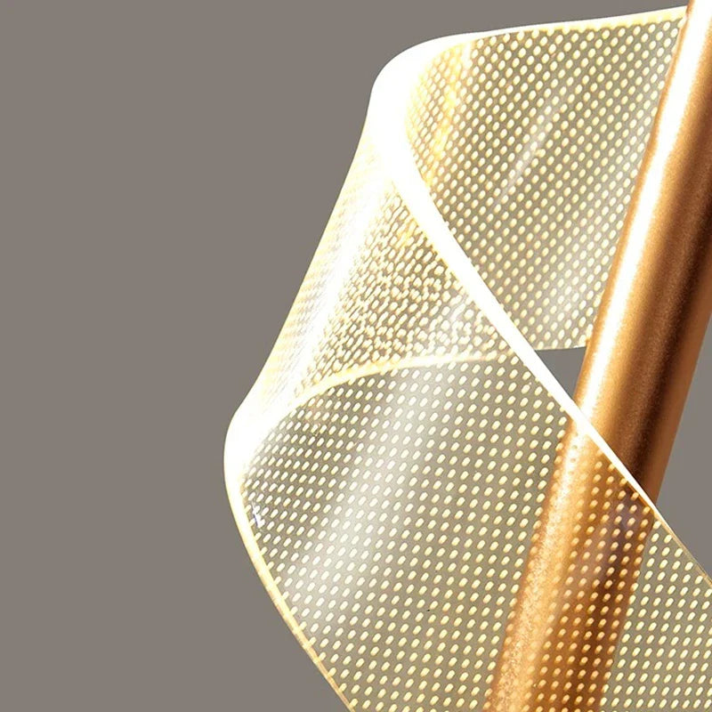 Afralia™ LED Spiral Staircase Chandelier | Luxury Duplex Nordic Light for Living Room & Villa