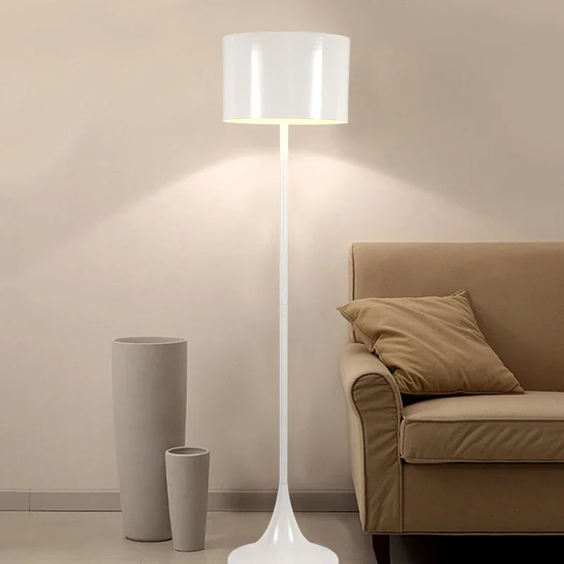 Afralia™ Nordic Mushroom Floor Lamp - White/Black Designer E27 Floor Lamp for Home & Commercial Decor