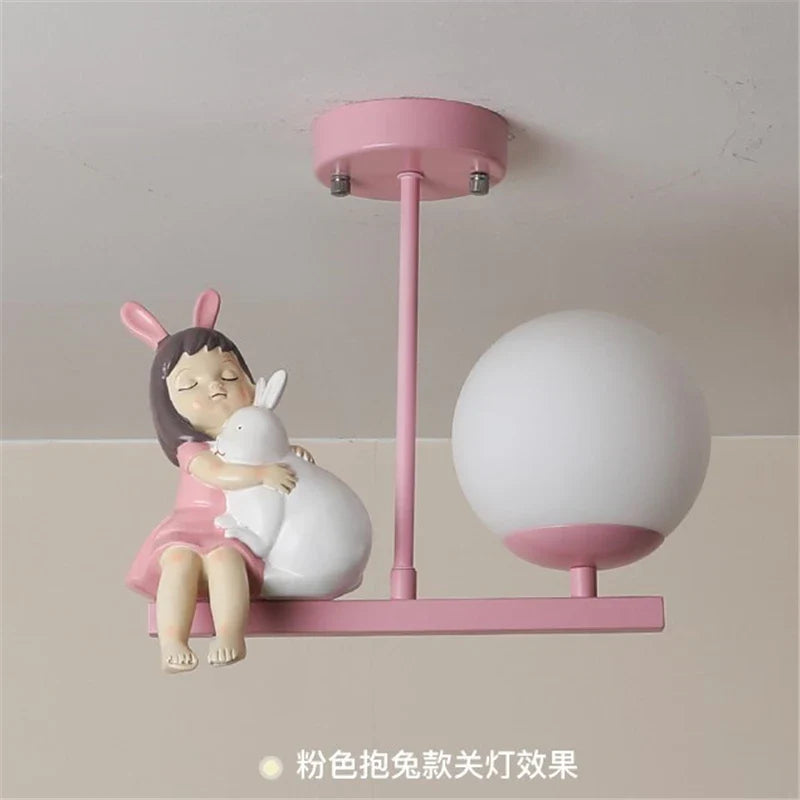 Afralia™ Kids Room Cartoon Eye Protection LED Ceiling Light Fixture