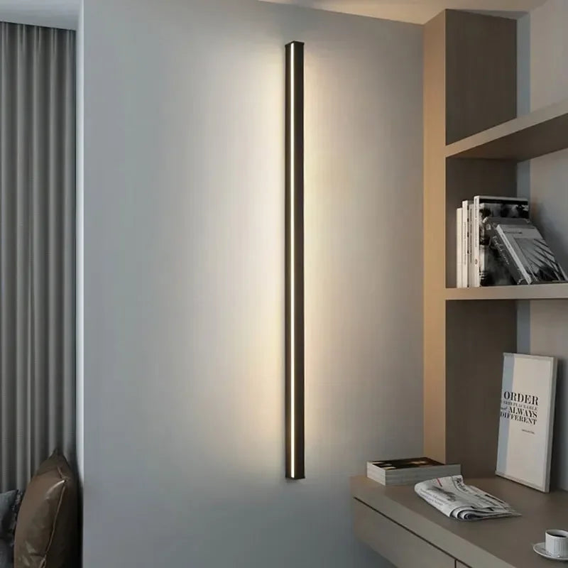 Afralia™ Modern Dimmable Long Wall Lamp for Bedroom and Living Room