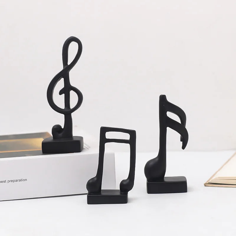 Afralia™ Musical Note Figurine Decor Statuette Home Decor