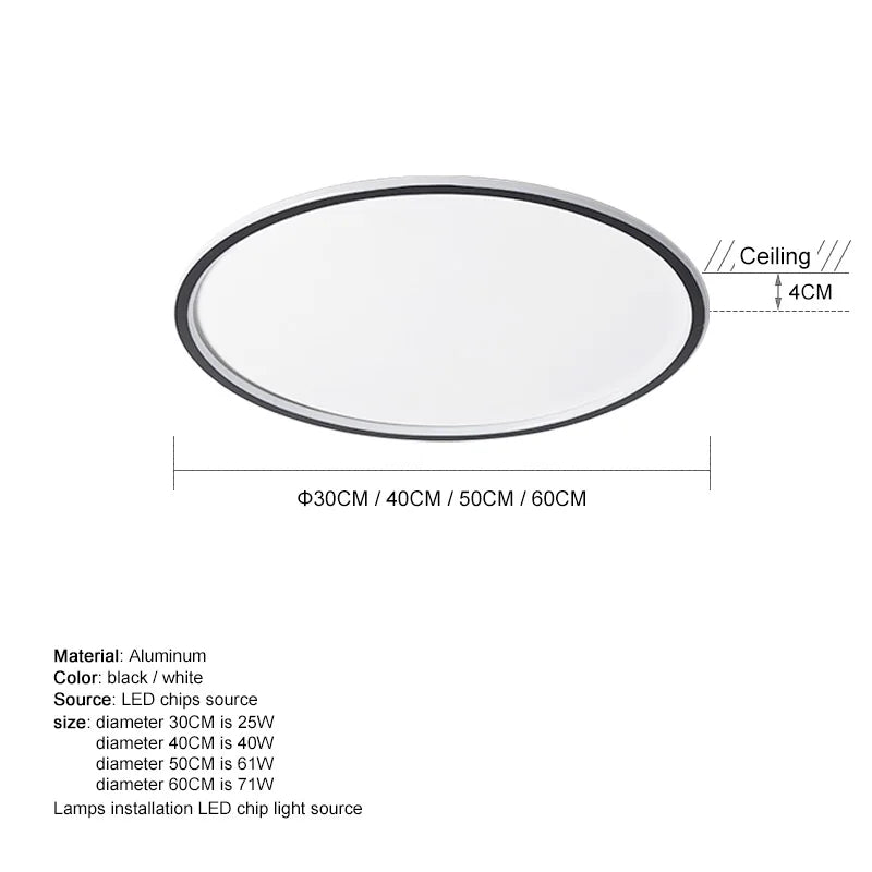 Afralia™ Dimmable LED Ceiling Light for Modern Nordic Living Room and Bedroom