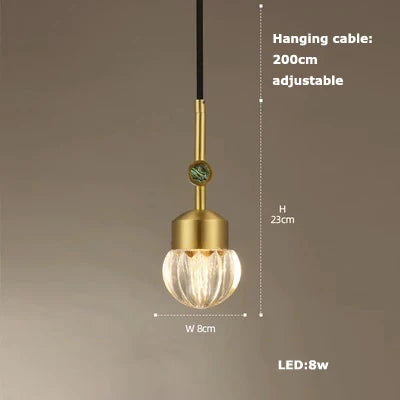 Afralia™ Art Deco LED Glass Ceiling Chandelier Pendant Light - Vintage American Style