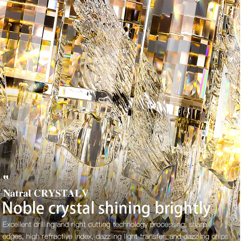 Afralia™ Crystal Luxury Chandelier: French Atmosphere Restaurant Lighting