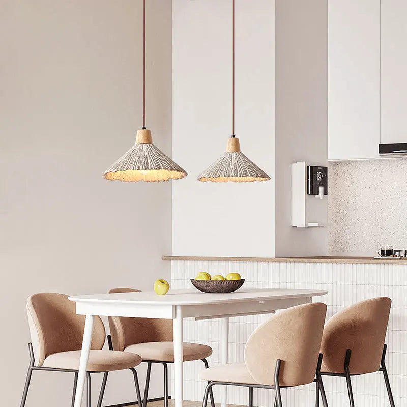 Afralia™ Cement Pendant Light: Wabi Sabi Vintage LED Hanging Lamp for Home Decor