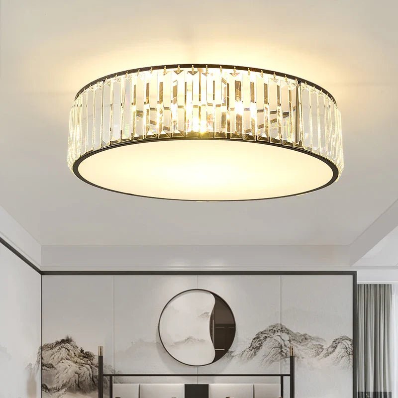 Afralia™ Crystal Zen Ceiling Light for Living Room, Bedroom, and Dining Room