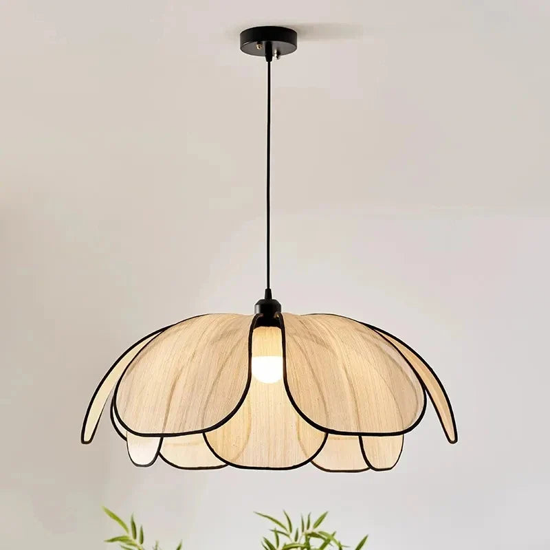 Afralia™ Modern Cloth Pendant Light for Dining Room, Bedroom, Parlor Décor - E27 Bulb Included