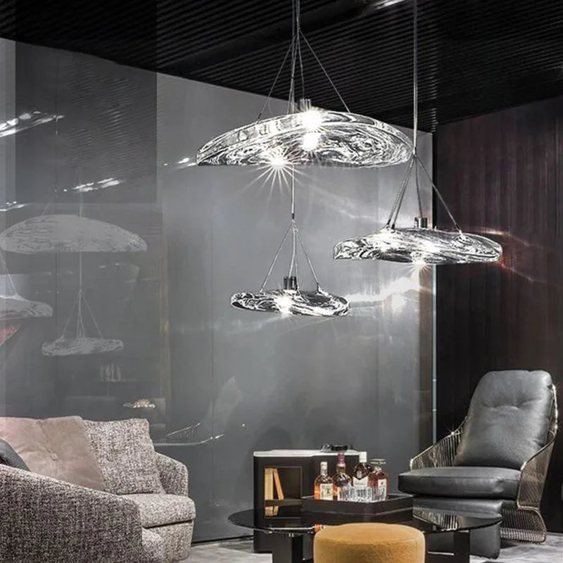 Afralia™ Manta LED Glass Pendant Lamp: Modern Nordic Design for Bedroom, Living Room, Hotel