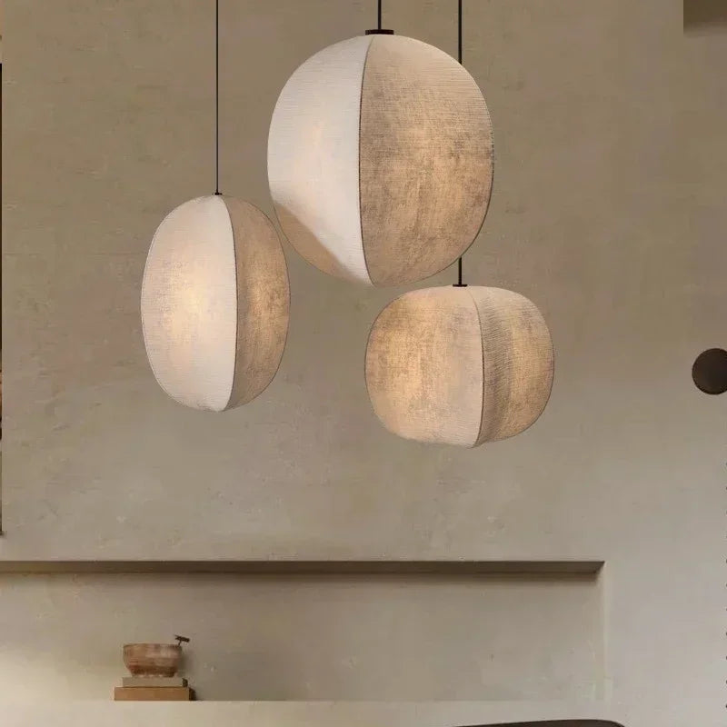 Wabi Sabi Nordic Minimalism LED Pendant Light for Dining Room and Bar by Afralia™