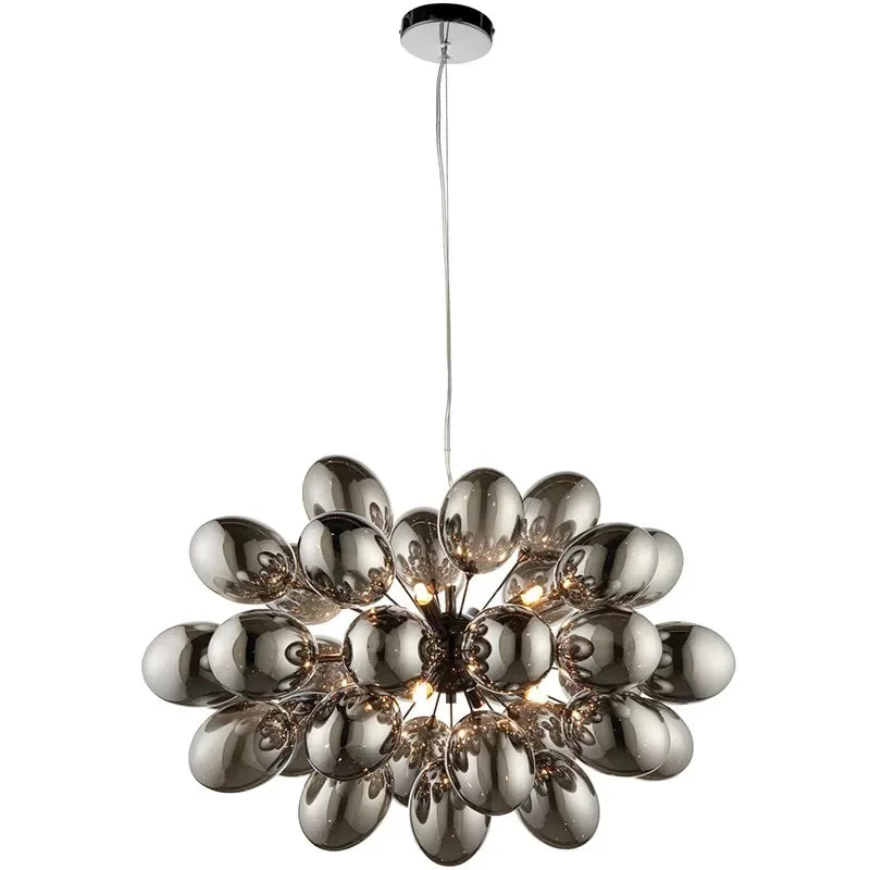 Afralia™ Crystal Grape Chandelier: Elegant Pendant Lighting for Living Room Dining Room Bedroom