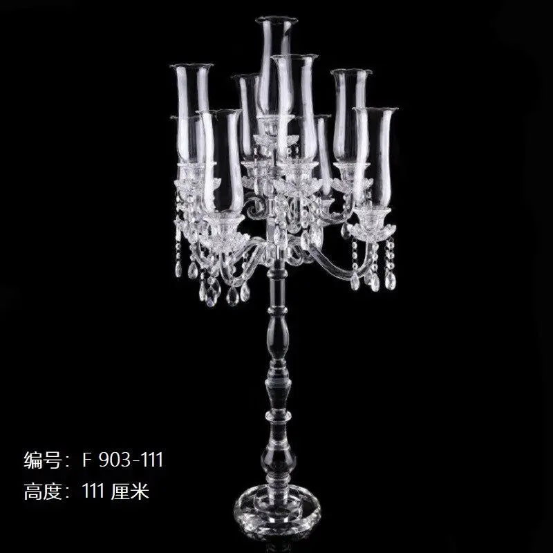 Afralia™ Crystal Glass Cover Candle Holders - Elegant Table Centerpiece for Candlelight Dinners