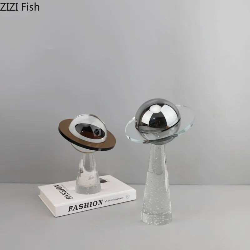 Afralia™ Geometric Crystal Star Desk Sculpture - Room Aesthetic Decor