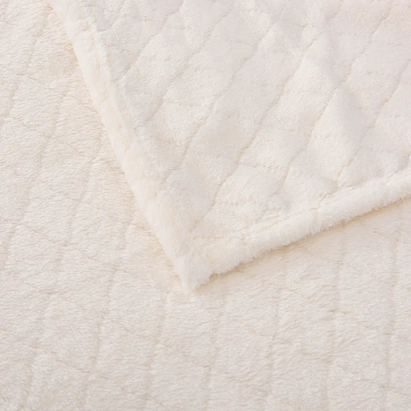 Afralia™ Plush Diamond Jacquard Blanket: Warm & Cozy Sofa Cover for Queen King