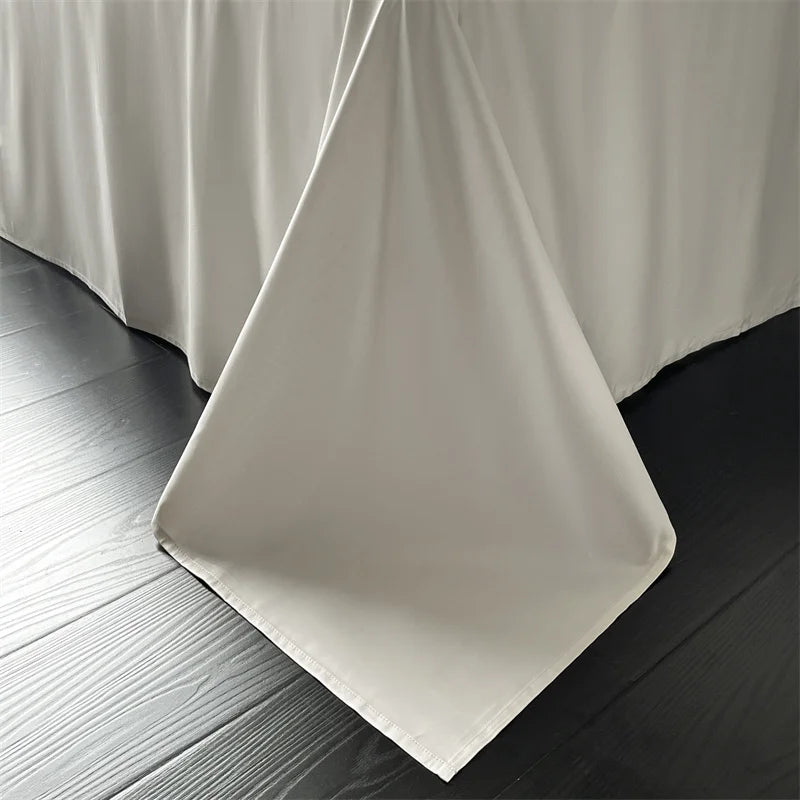 Afralia™ Jacquard Bedding Set - Lyocell Cotton Bed Linens, Sheet, Pillowcase, Quilt Cover