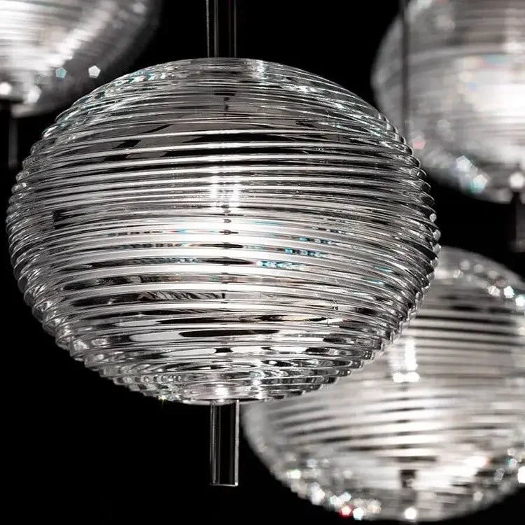 Afralia™ Nordic Glass Pendant Chandelier Bedroom Dining Hall Lighting Fixture