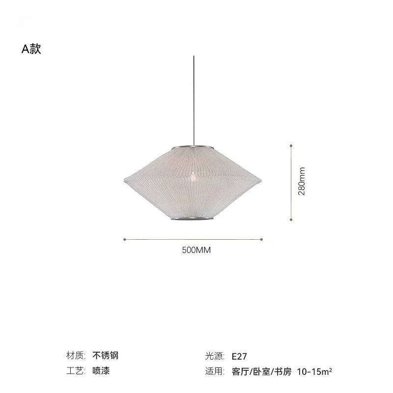 Afralia™ Stainless Steel Pendant Lights LED E27 Modern Art Decor for Home, Living Room, Bedroom