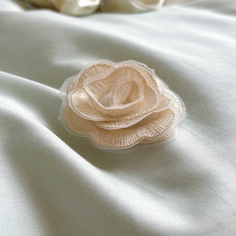 Afralia™ Princess Wedding Luxury Bedding Set 1200TC Egyptian Cotton Lace Ruffles Flowers Embroidery